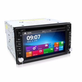 New universal Car Dvd Radio Double 2 din Car DVD Player GPS Navigation In dash Car PC steering-wheel Free Map Car Electronics - intl
