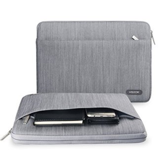 Laptop Sleeve, Denim Fabric Laptop Sleeve Water-resistant Case Bag Cover for 13-13.3 Inch Laptop / MacBook Pro / MacBook Air / Notebook Computer & 12.9 iPad Pro, Dark Gray - intl