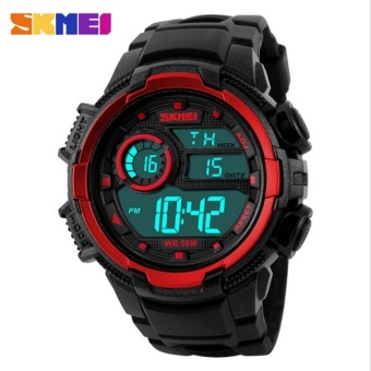 Skmei brand luxury fashion digital LED waterproof watch vintage jelly electronic watches for men couple hours a student montres silicone watch relogio masculino - Intl