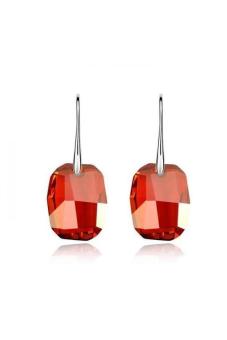 S & F SF1318Qs Phantom Skillfully Dreams Austria Crystal Earrings Crystal Red Rock