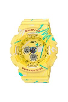 Casio Baby-G Women's YellowResin Strap Watch BA-120SC-9A
