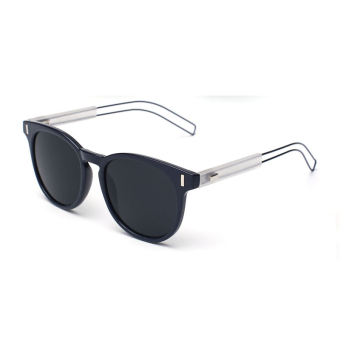 Sunglasses Women Mirror Oval Sun Glasses Black Color Brand Design (Intl)