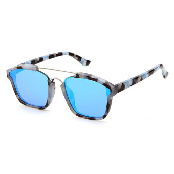 2016 New Star Style Brand Designer Sunglasses Women Men Cat Eye Sun Glasses Ladies Mens Eyewear Retro Vintage B1043-04(Blue)