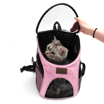 Kat Smarty Pet Backpack Cat Puppy Shoulder Bag Mesh Bag Pink (OVERSEAS) - intl
