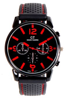 GT WATCH Mens Analog Silicone Stap Quartz Watch