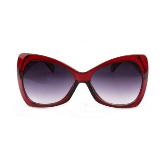Women's Eyewear Sunglasses Women Butterfly Sun Glasses Red Color Brand Design (Intl)