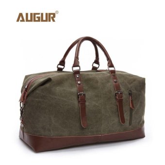 AUGUR Retro Canvas Shoulder Bags Outdoor Handbag School Bag Big Capacity Duffle Bag - intl