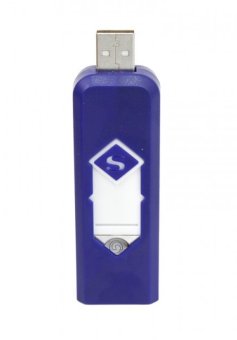 Uniqtro Korek Api Listrik USB Charger Model Flashdisk - Biru