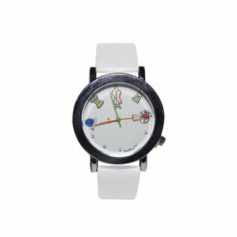 Generic - jam tangan fashion wanita - FIN 06 - White