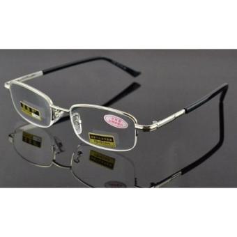 HD resin anti-fatigue non spherical lenses Reading glasses Advanced alloy frame with glasses case +3.00