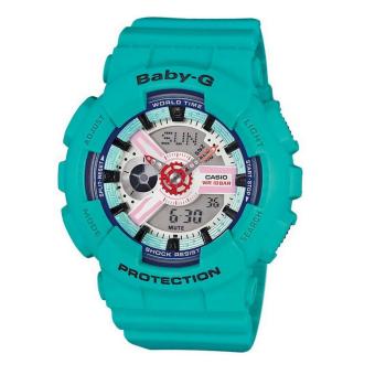 Casio Watch Baby-G Blue Resin Case Resin Strap Ladies NWT + Warranty BA-110SN-3A