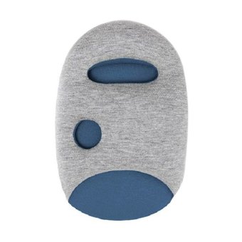 AIUEO Ostrich Pillow Mini & Eye Masks - Bantal Tidur Mini - Biru