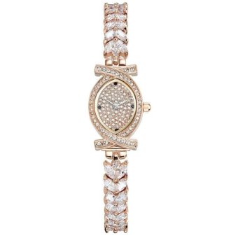 yitong With Wei Na (Davena) fashion watch watch stars belt smalldelicate dial watch waterproof fashion table 6099860998 birthdaygifts gold (Gold) - intl