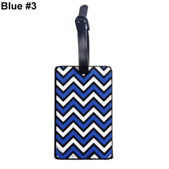 Bluelans Suitcase Luggage Tags Name ID Address Holder Identifier Label (Blue 3) - intl