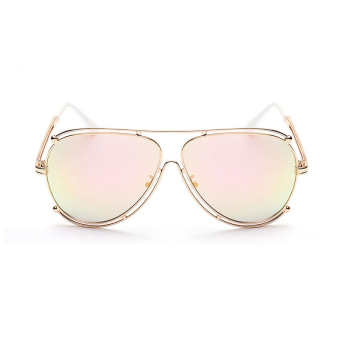 Sunglasses Women Aviator Sun Glasses Pink Color Brand Design