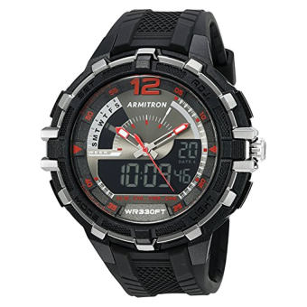 Armitron Sport Men's Quartz Resin Fitness Watch, Color:Black (Model: 20/5134BLK) (Intl)