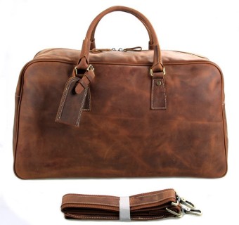 J.M.D Crazy Horse Leather Travel Unisex Travel Handbags New Arrival Man Luggage Travel Bag 7156LR - intl