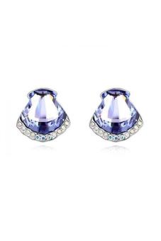 HKS HKS84049Qs Phantom Of The Deep Sea Austria Crystal Earrings Purple Violet