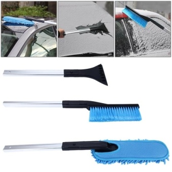 DM-010 3-in-1 Portable Snow Ice Removal Scraper Kit For Cars And Trucks, Ice Scraper+Snow Brush +Dash Duster Combination Any Two Head Of The Three - intl