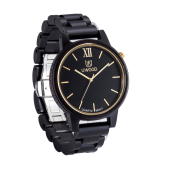 UWOOD Trendy Style Male Man's Brand Analog High Quality Wood Wooden Watch Quartz Business Wristwatch - intl