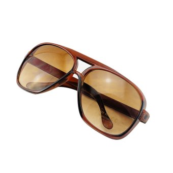 Carejoy (TM) Lingt brown SunGlasses Colors Mirror Fashion Style Shades Men Women Classic Leopard(...)