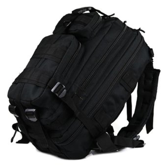 Universal Tas Ransel Tentara Army Camouflage Travel Hiking Bag 24L - Black