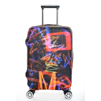 FLORA Stretchable Elasticy 18-20 inch Waterproof Travel Luggage Suitcase Protective Cover- Colorful letters