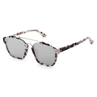 2016 New Star Style Brand Designer Sunglasses Women Men Cat Eye Sun Glasses Ladies Mens Eyewear Retro Vintage B1043-03(Silver)