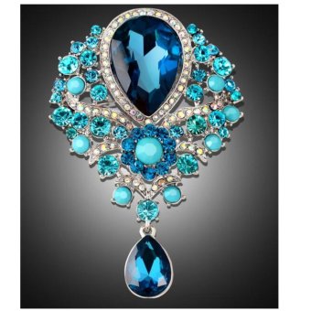 LoveU Fashion Women Rhinestone Brooch Special High-Grade Glass, Bring You Elegant intl