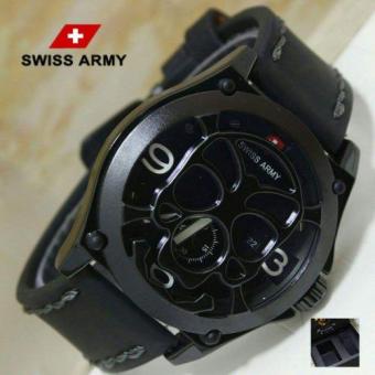 Swiss Army Authentic Desigh - Special Edition - Jam Tangan Pria - Strap Kulit - SA5198