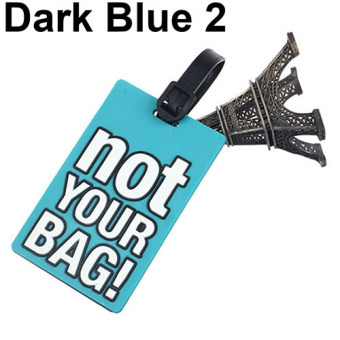 Bluelans Outdoor Travel Luggage ID Tags Labels Name Address Identifier (Dark Blue 2) - intl