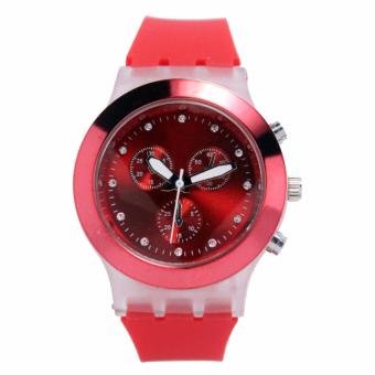 Generic - Jam tangan fashion wanita analog - FIN-284A - red