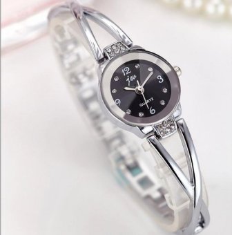 CE is the brand wholesale steel strip watch fashion ladies watch female student student bracelet table personalized fashion quartz watch fashion single product watch selling single product round silver dial black dial - intl