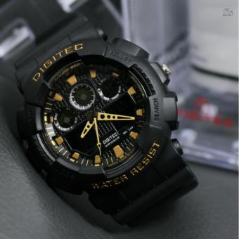 Digitec - Jam tangan Pria Sporty casual dan fashion Digitec DG-2056 - Dual Time-Rubber Strap