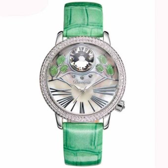 gaodian With Wei Na (Davena) quartz watch dial multicolorRhinestone stylish fashion leisure belt waterproof wrist table31083 purple (Green) - intl