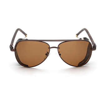 Women's Eyewear Sunglasses Women Aviator Sun Glasses Brown Color Brand Design