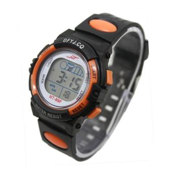 New good quality Outdoor Waterproof watches sport Children Boy Girl Alarm Date Digital Multifunction Sport LED Light Wrist Watch - intl