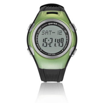 HDL Spovan Outdoor Pedometer Unisex Digital Smart Wrist WatchGreen - Intl