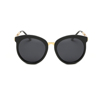 Sunglasses Polarized Men Mirror Cat Eye Sun Glasses Black Color Brand Design