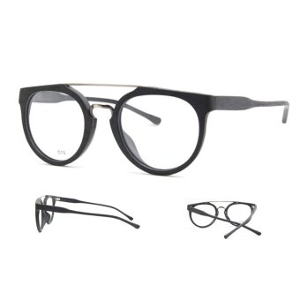 CHASING Hand made glasses frame for women men vintage eyeglasses CS1109 (black)