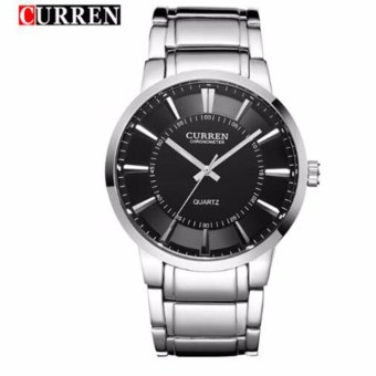 2016 new fashion Curren brand design business army men male clock casual military luxury wrist quartz sport gift watch 8001B(black) - intl(NA)