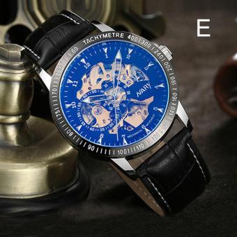 NARY Brand Luxury Sports Men's Automatic Skeleton Mechanical Military Wrist watch - intl