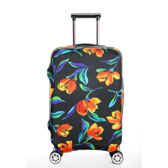 FLORA Stretchable Elasticy 18-20 inch Waterproof Travel Luggage Suitcase Protective Cover- yellow flowers