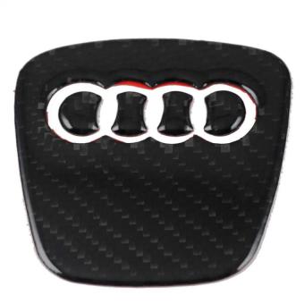 Kodaskin Pro 3D Carbon Fiber Steering Wheel Stickers Decals for Auto Audi Car A4L A1 A3 A5 A6L A7 Q7Q 5 Q3 A8 Trapezoid - intl