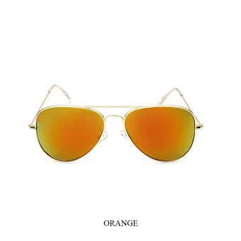 Women's Eyewear Pilot Sunglasses Women Pilot Sun Glasses Orange Color Brand Design