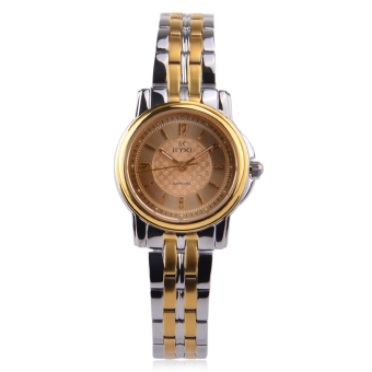Eyki Business Watches for Women Quartz Sapphire Face Full Steel Band Lady Watch-EELS8783LS-W Gold+Silver