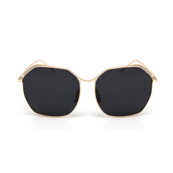 Sunglasses Women Mirror Irregular Sun Glasses Black Color Brand Design