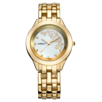 miyifushi 2016 new kingsky genuine watches watches manufacturers selling wholesale trade ladies quartz watch explosion (Gold) - intl