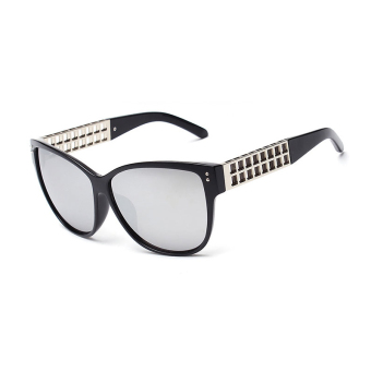 Sunglasses Men Mirror Hiking Glasses Silver Color Brand Design (Intl)