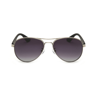 Men Sunglasses Polarized Mirror Pilot Sun Glasses Grey Color Brand Design (Intl)